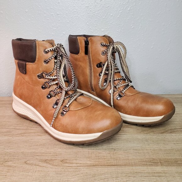 Maurices Brown Hiking Boots Comfortable Lace Up Adventure Women's Size 10 - Picture 4 of 10